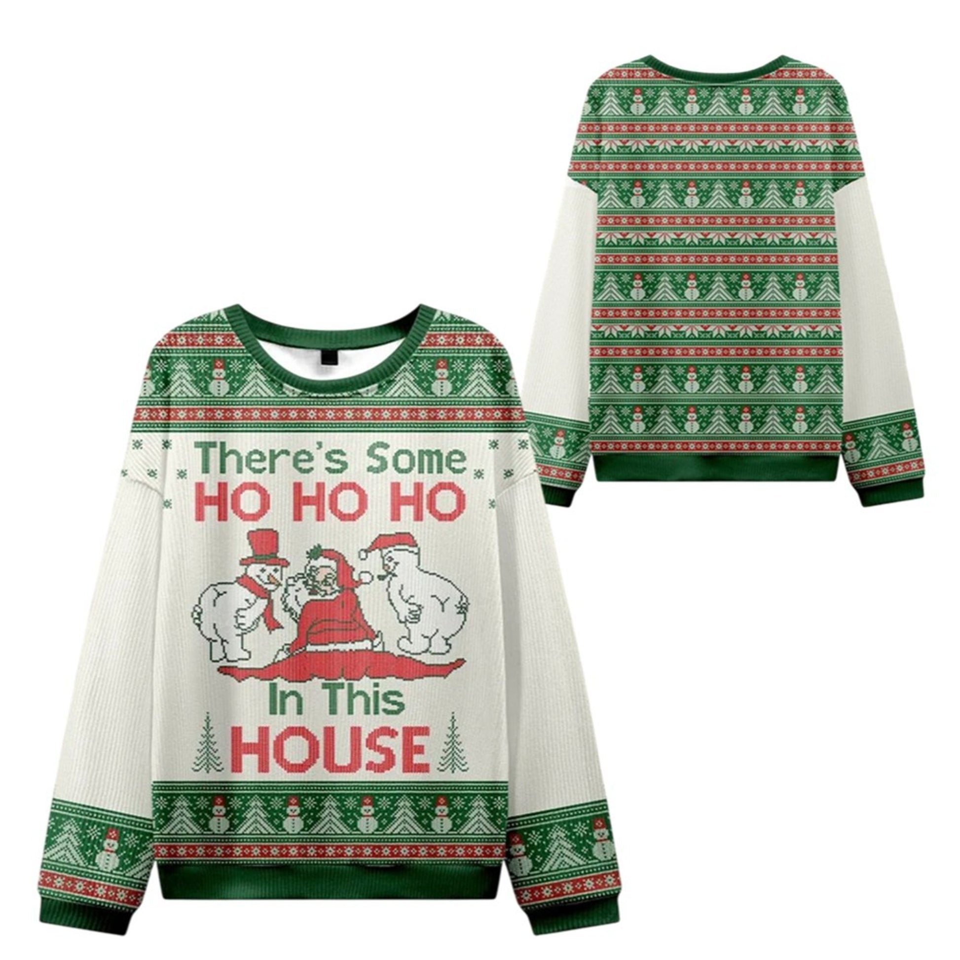 2026 Christmas There's Some Ho Ho Ho In This House Ugly Sweater - Moonbestprint