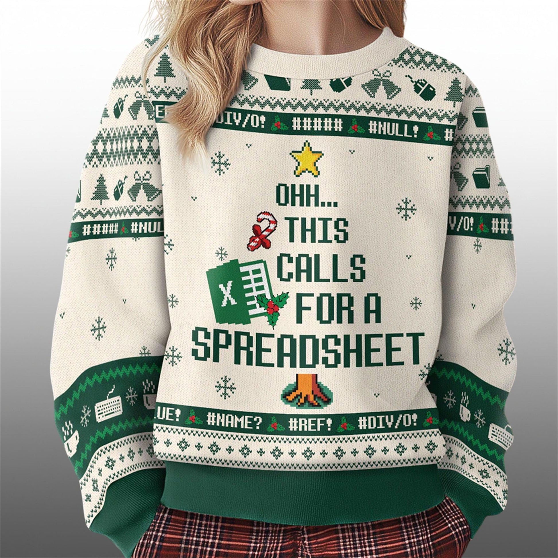 2026 Christmas This Calls For A Spreadsheet Ugly Sweater - Moonbestprint
