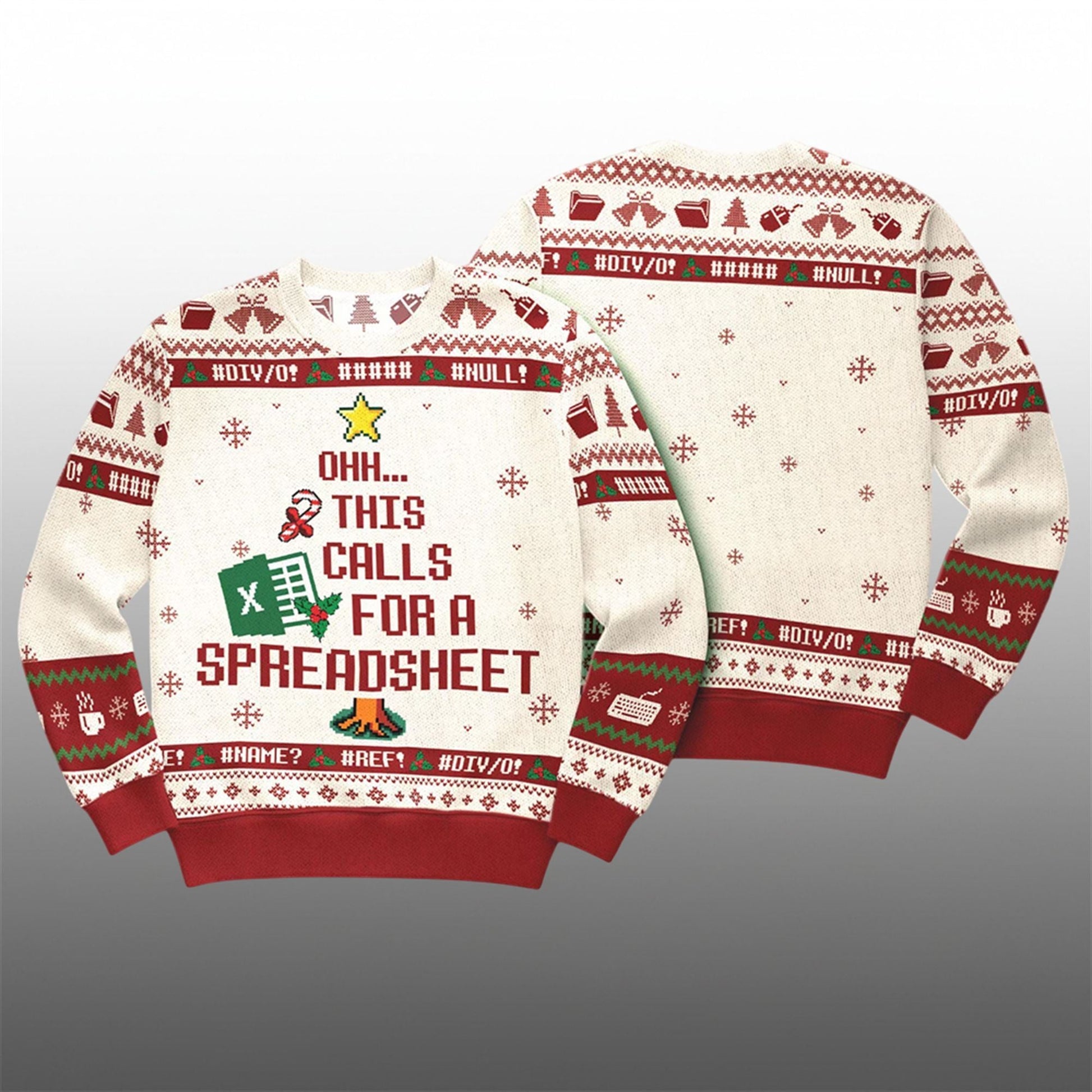 2026 Christmas This Calls For A Spreadsheet Ugly Sweater - Moonbestprint