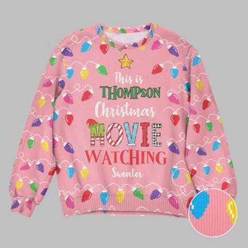 2026 Christmas This Is My Christmas Movie Watching Ugly Christmas Sweater - Moonbestprint