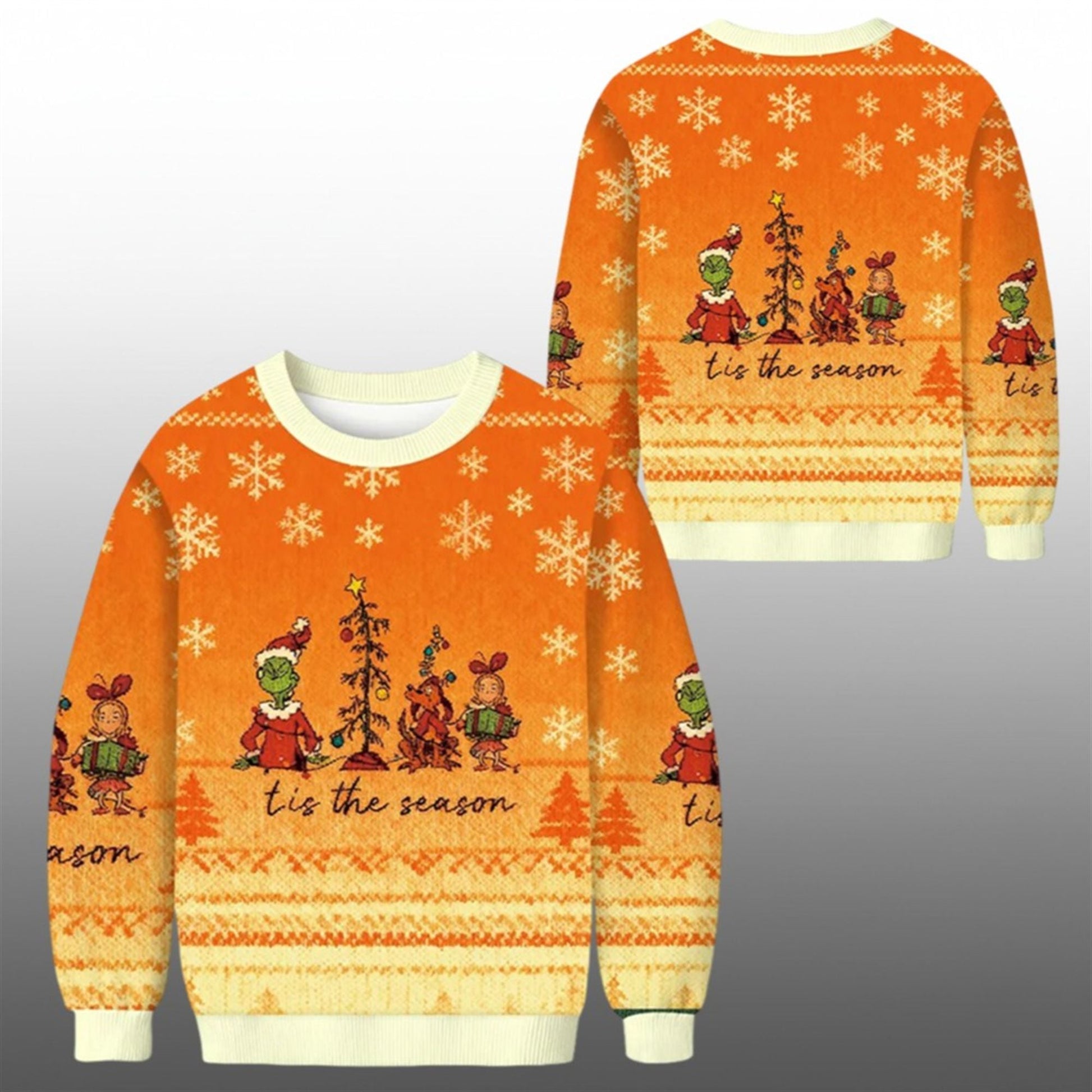 2026 Christmas Tis the Season Grnch Ugly Sweater - Moonbestprint