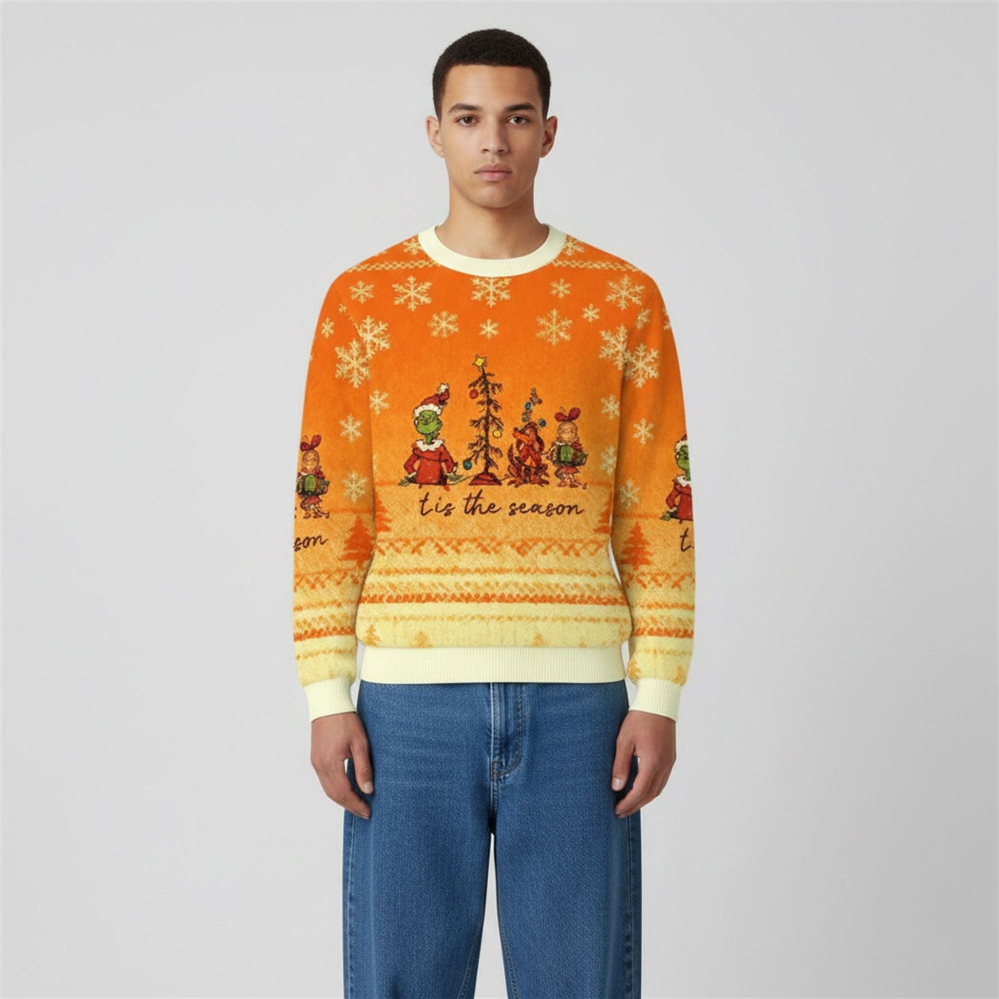 2026 Christmas Tis the Season Grnch Ugly Sweater - Moonbestprint