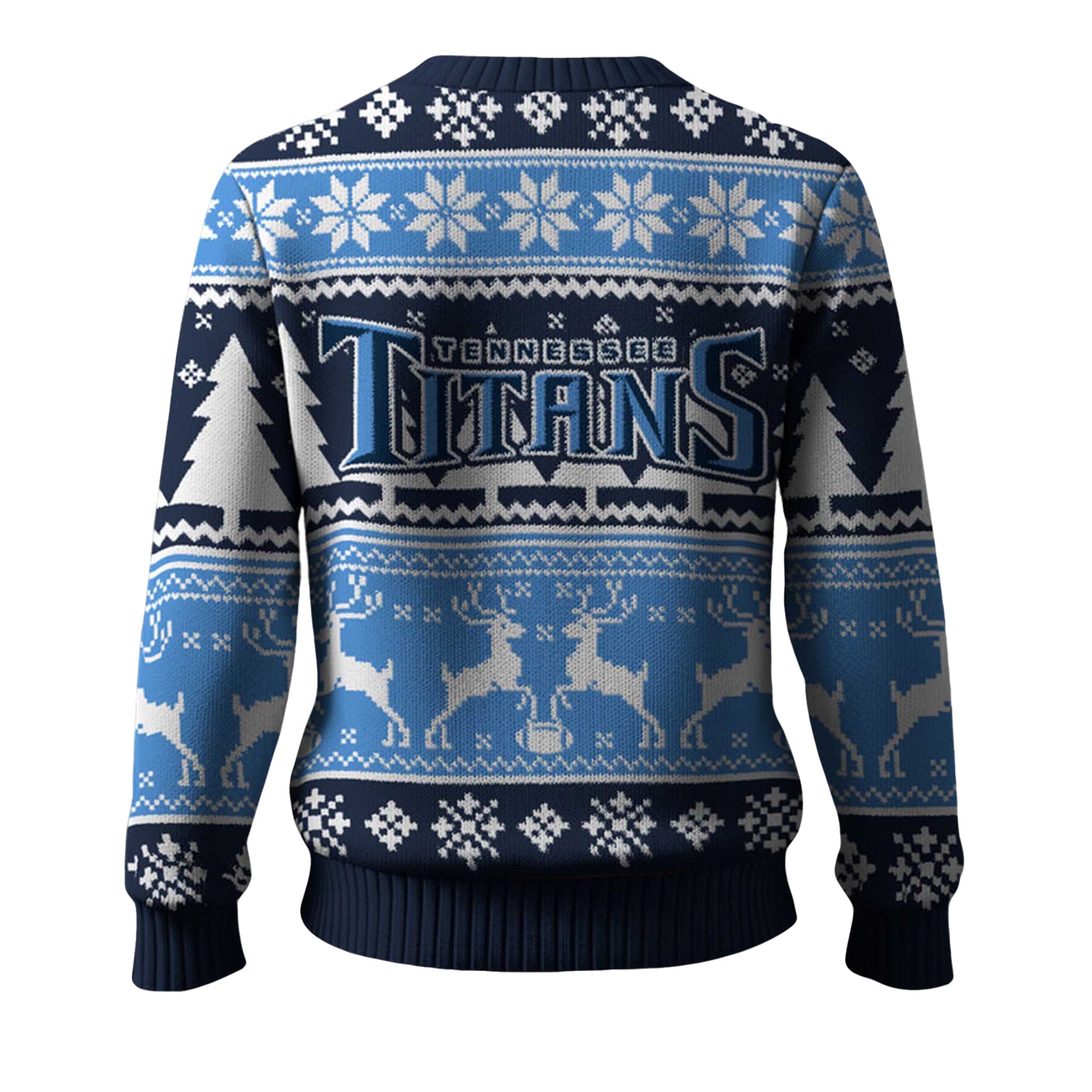 2025 Christmas Titans Reindeer Football Ugly Sweater – Moonbestprint