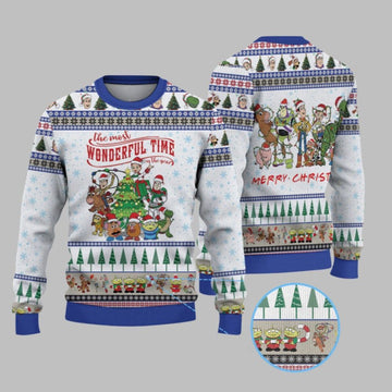 2026 Christmas Toy Story The Most Wonderful Time Of The Year Ugly Sweater - Moonbestprint