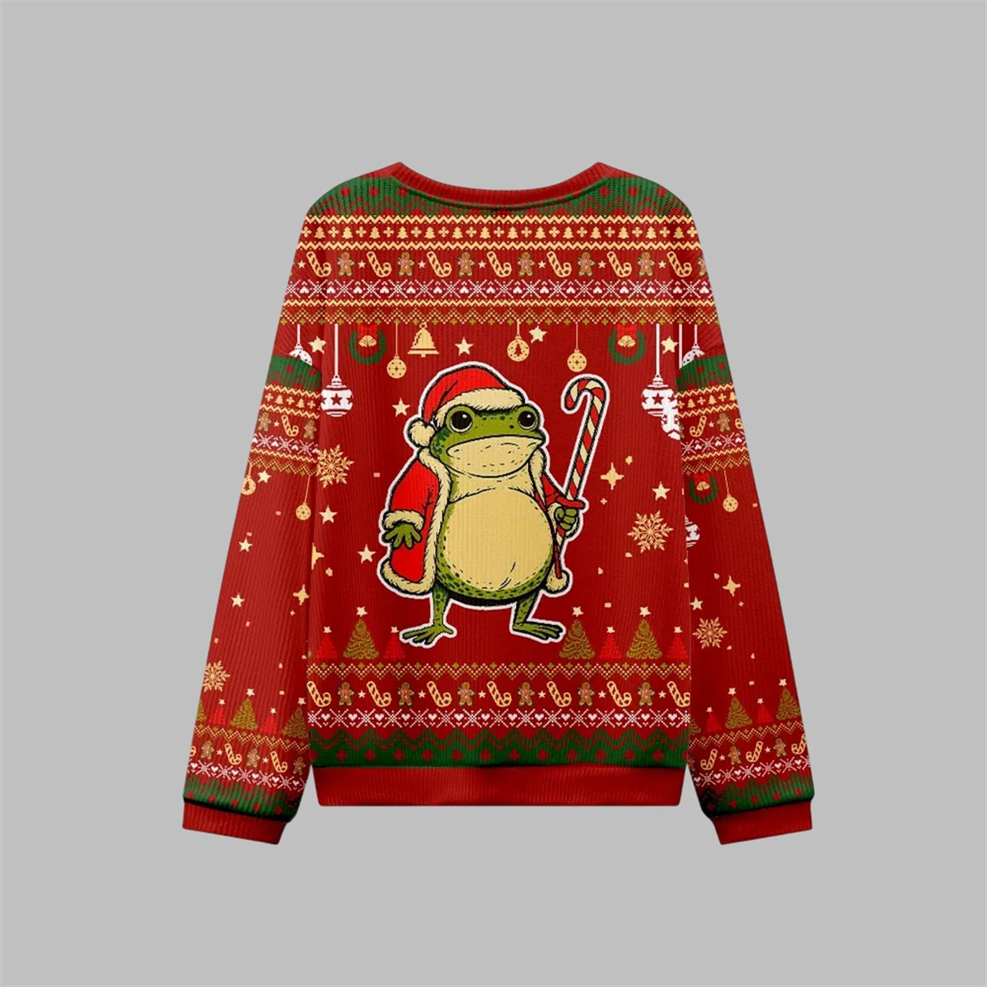 2026 Christmas Twas The Cookies Frog Ugly Sweater - Moonbestprint