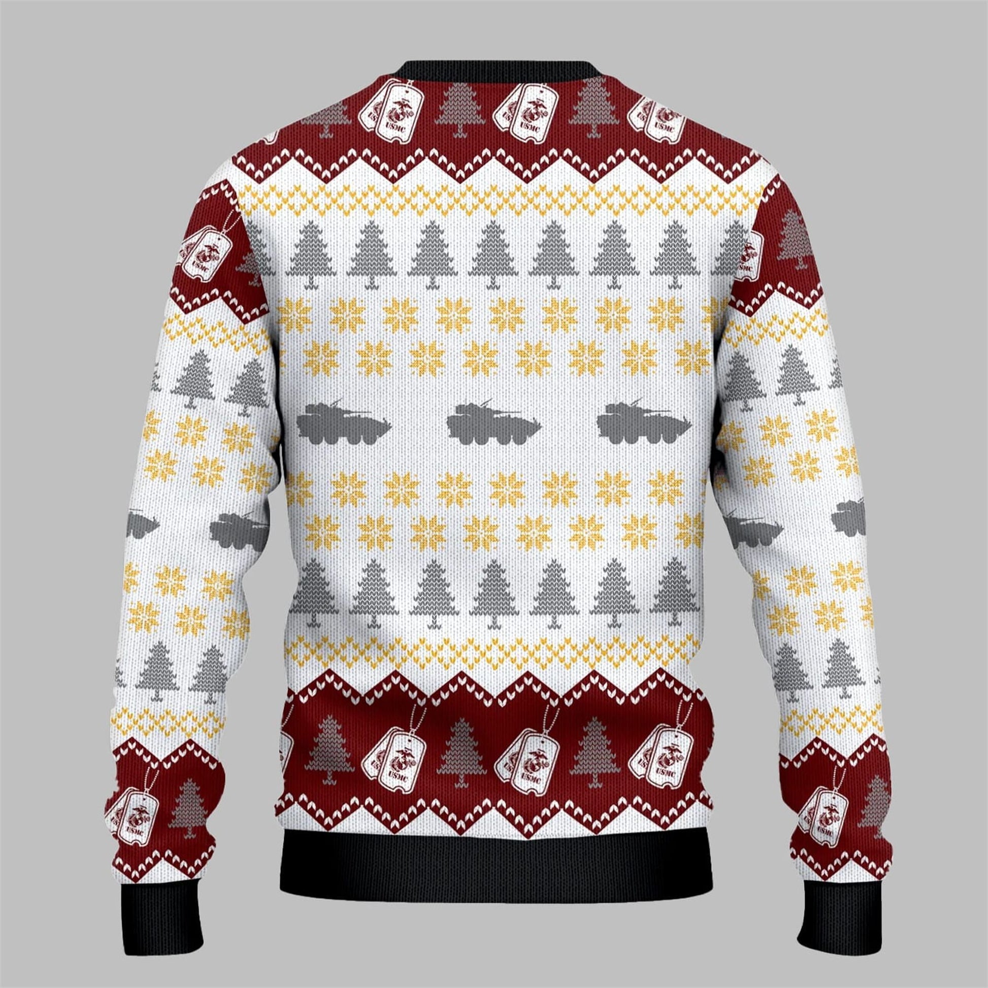 2026 Christmas US Marine Ugly Sweater - Moonbestprint