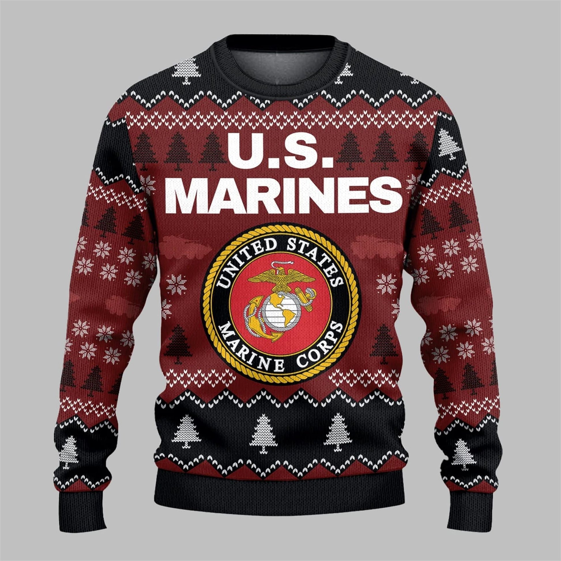 2026 Christmas US Marines Ugly Sweater - Moonbestprint