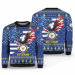2025 Christmas US NAVY 250th Years Of Service Veteran Ugly Sweater – Moonbestprint