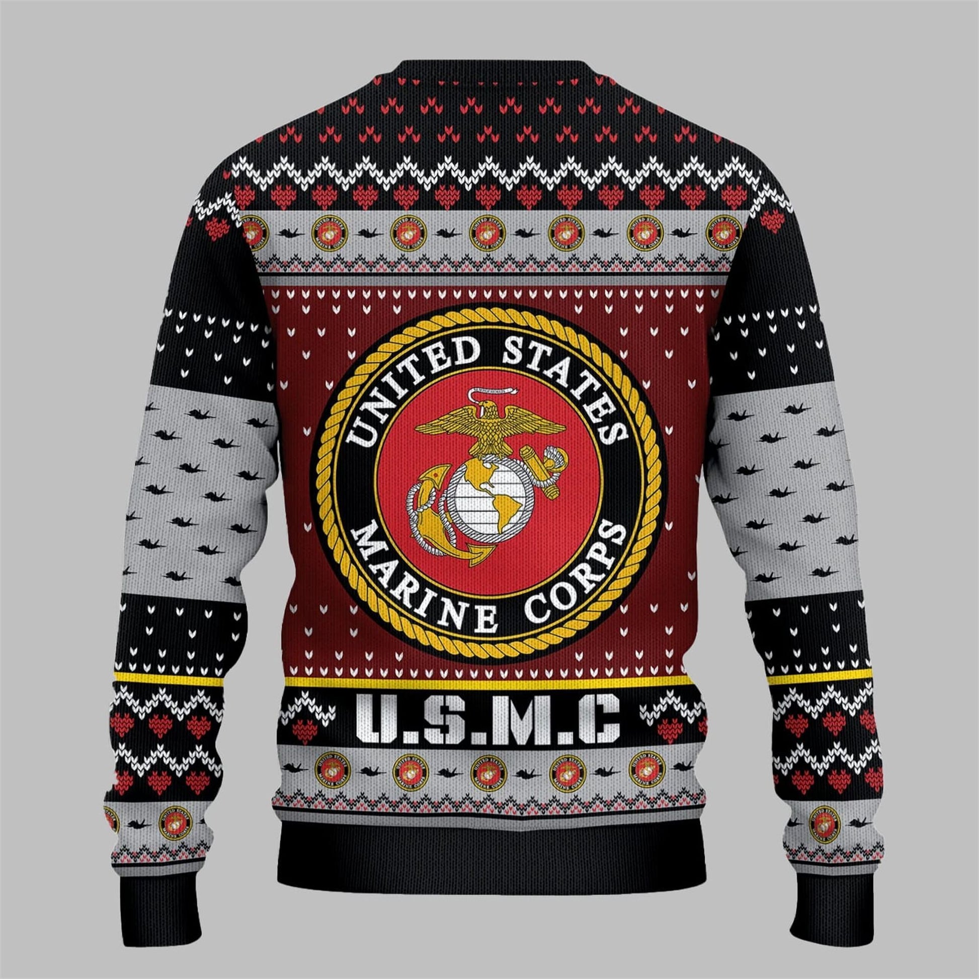 2026 Christmas USMC Ugly Christmas Sweater - Moonbestprint