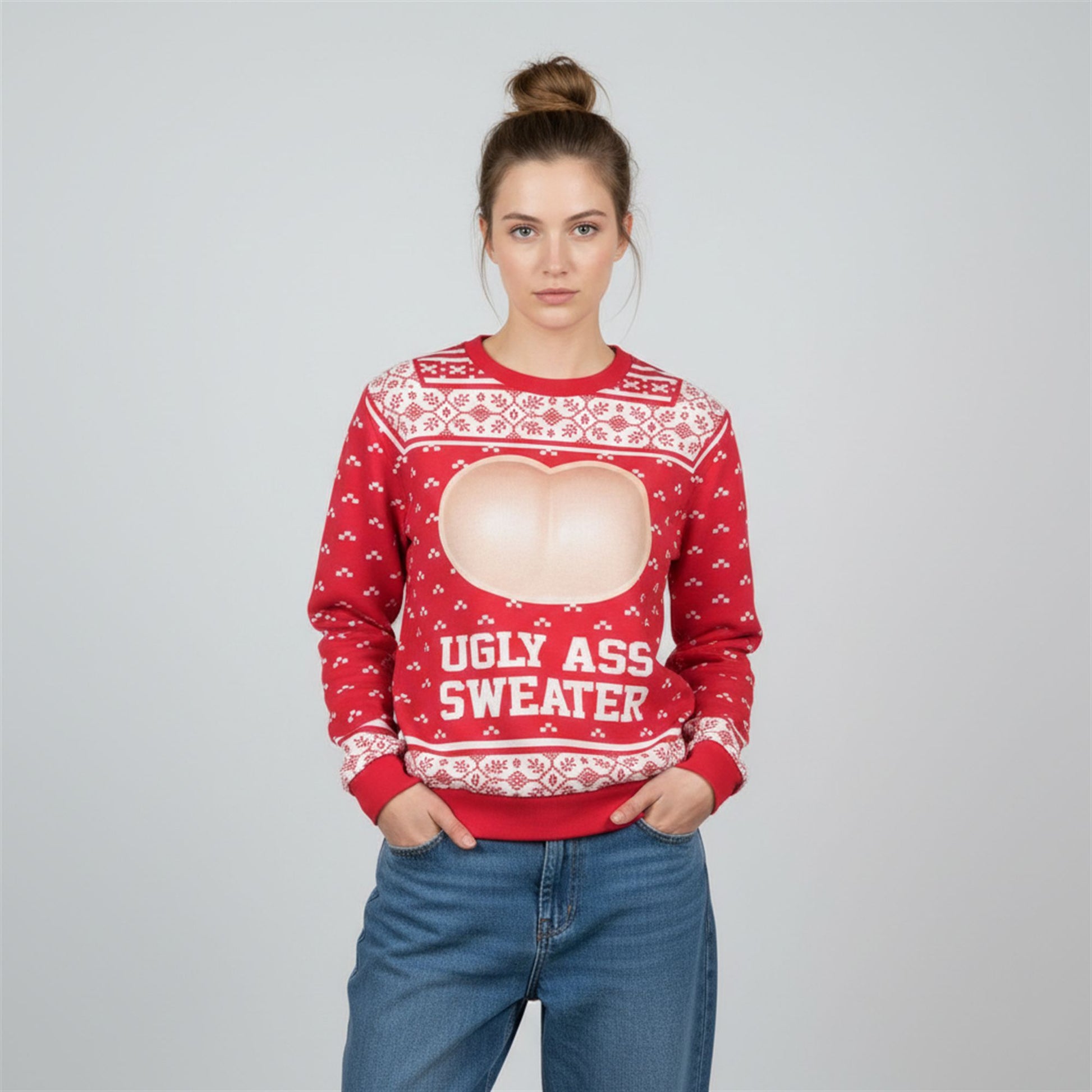 2026 Christmas Ugly Ass Adult Funny Holiday Ugly Sweater - Moonbestprint