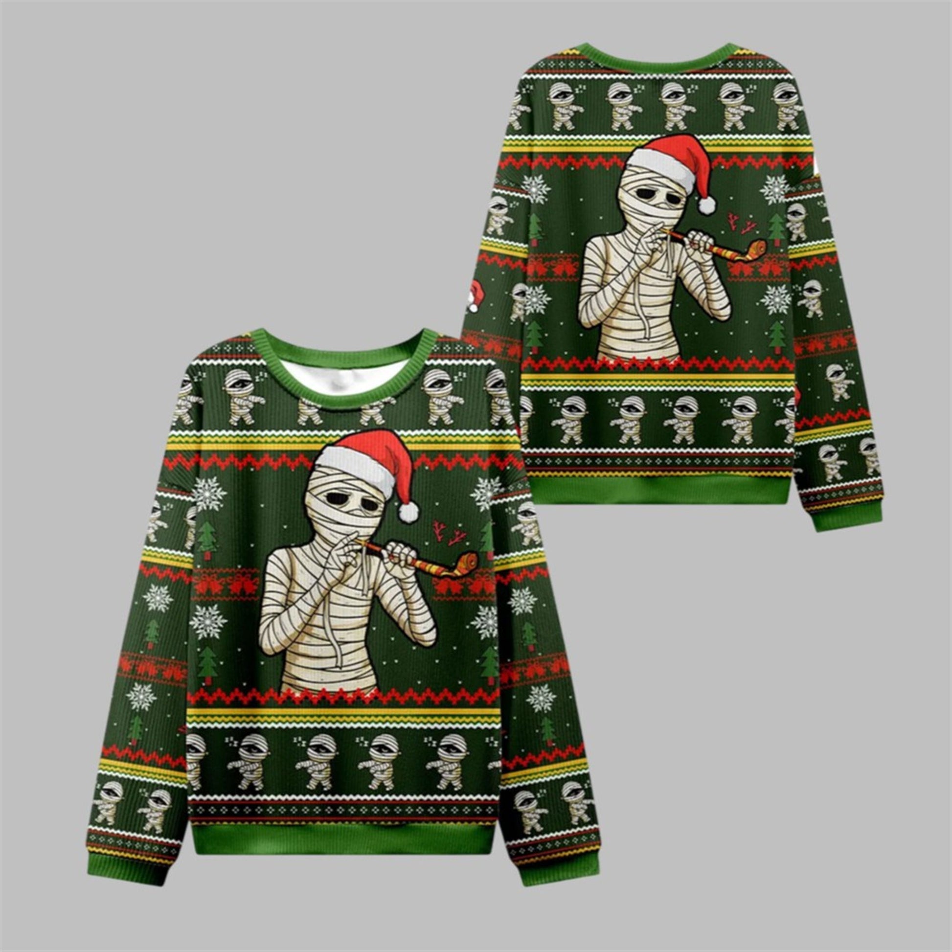 2026 Christmas Unique Mummy Funny Ugly Sweater - Moonbestprint