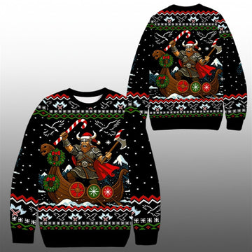 2026 Vikings Celebrate Ugly Christmas Sweater - Moonbestprint