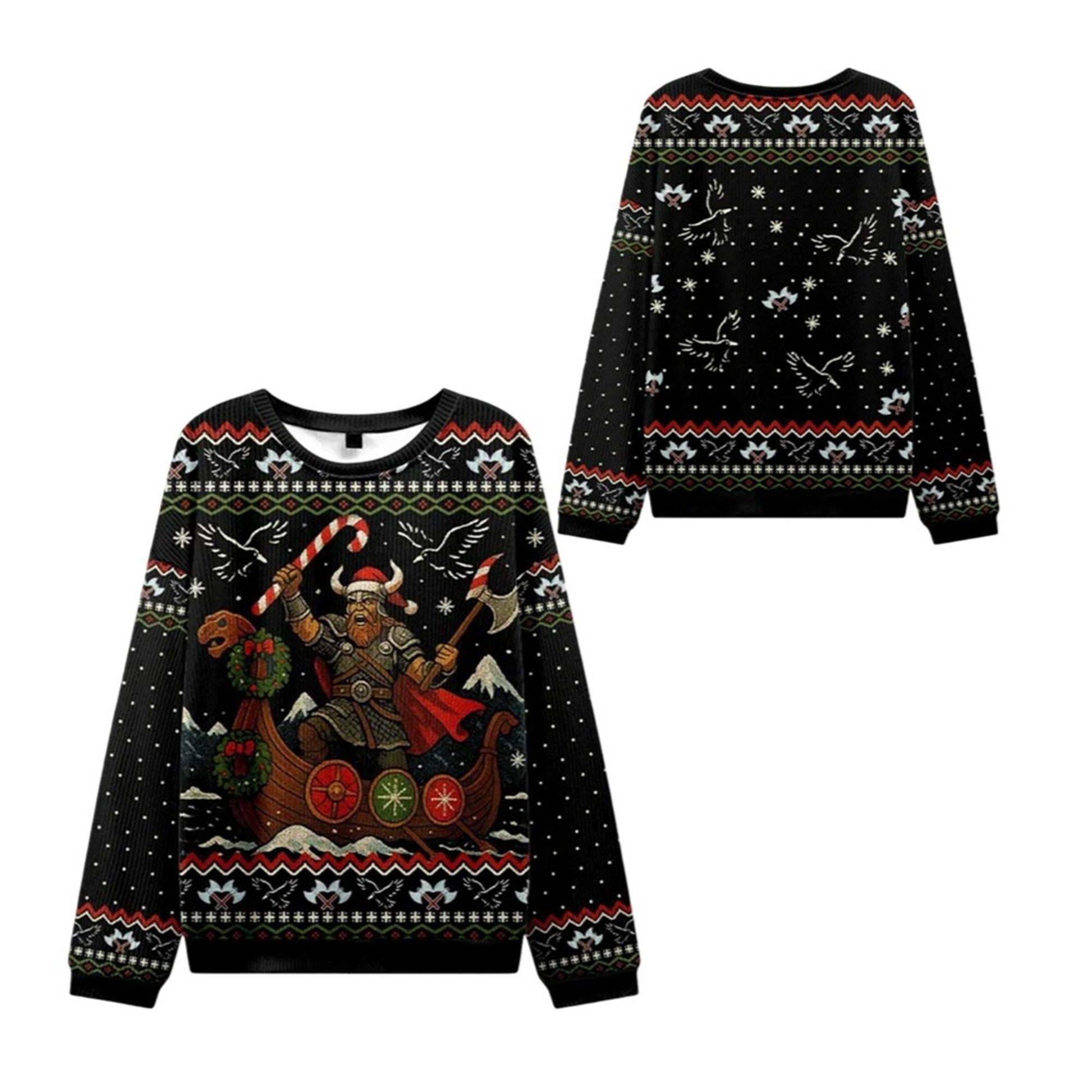 2026 Christmas Vikings Celebrate Ugly Sweater - Moonbestprint