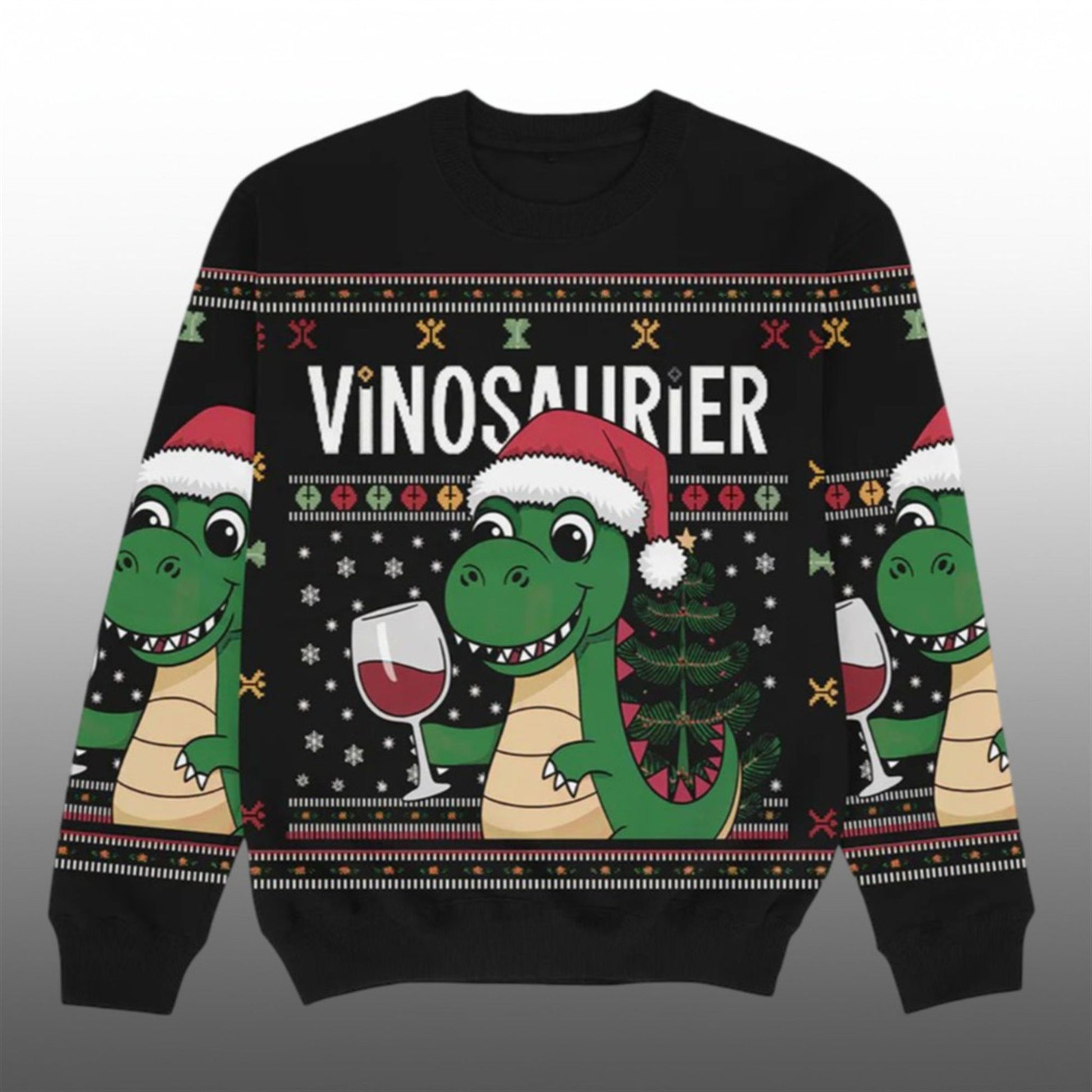 2026 Christmas Vinosaurier Ugly Sweater - Moonbestprint