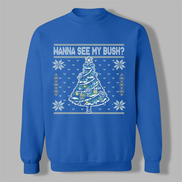 2026 Christmas Wanna See My Bush Ugly Sweater - Moonbestprint