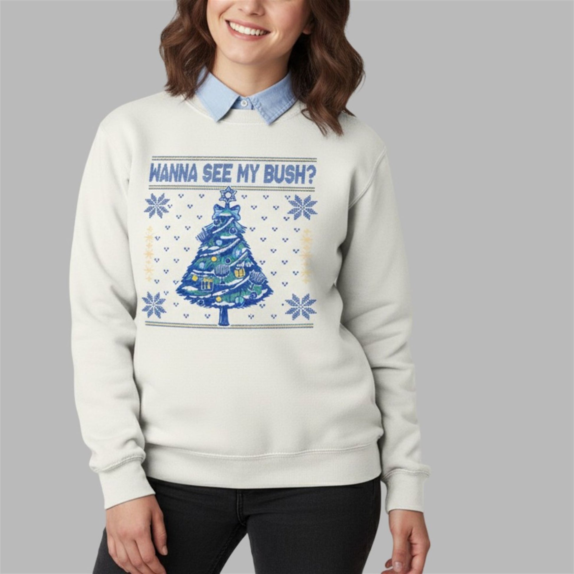 2026 Christmas Wanna See My Bush Ugly Sweater - Moonbestprint