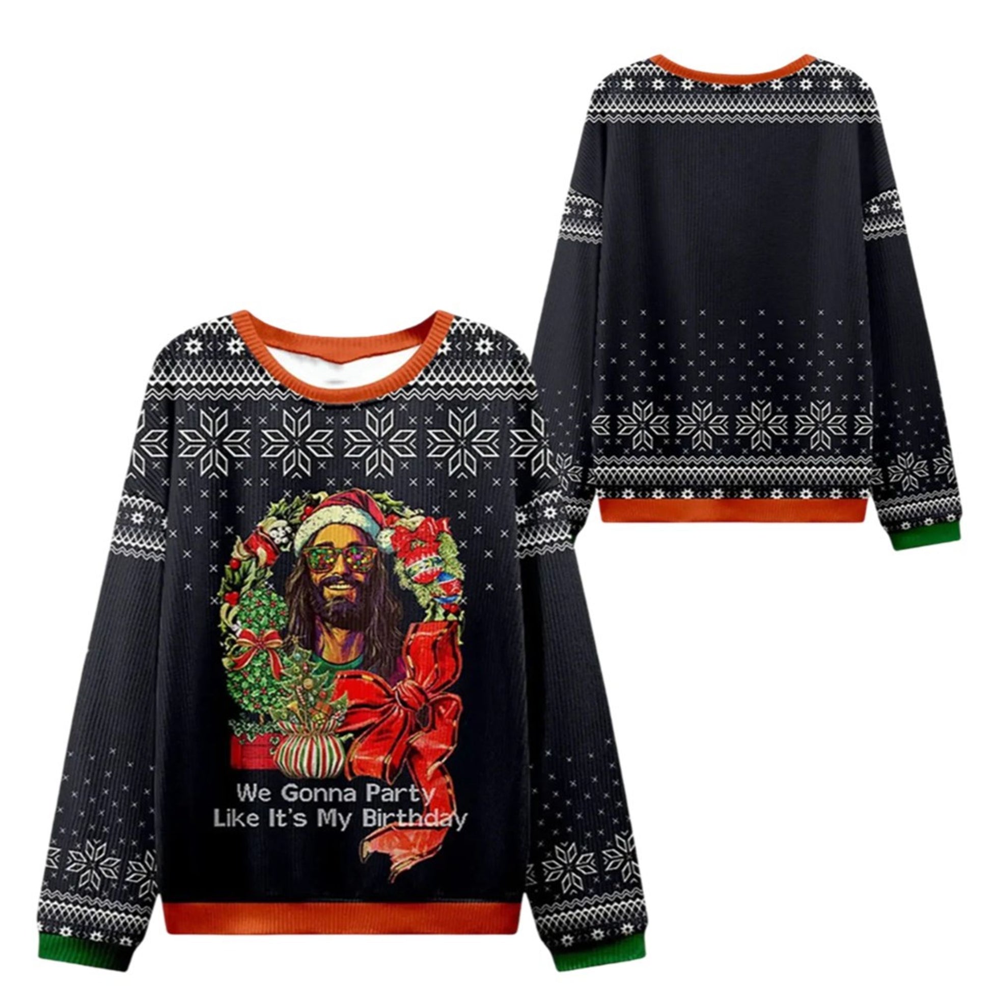 2026 Christmas We Gonna Party Like Its My Birthday Ugly Sweater - Moonbestprint