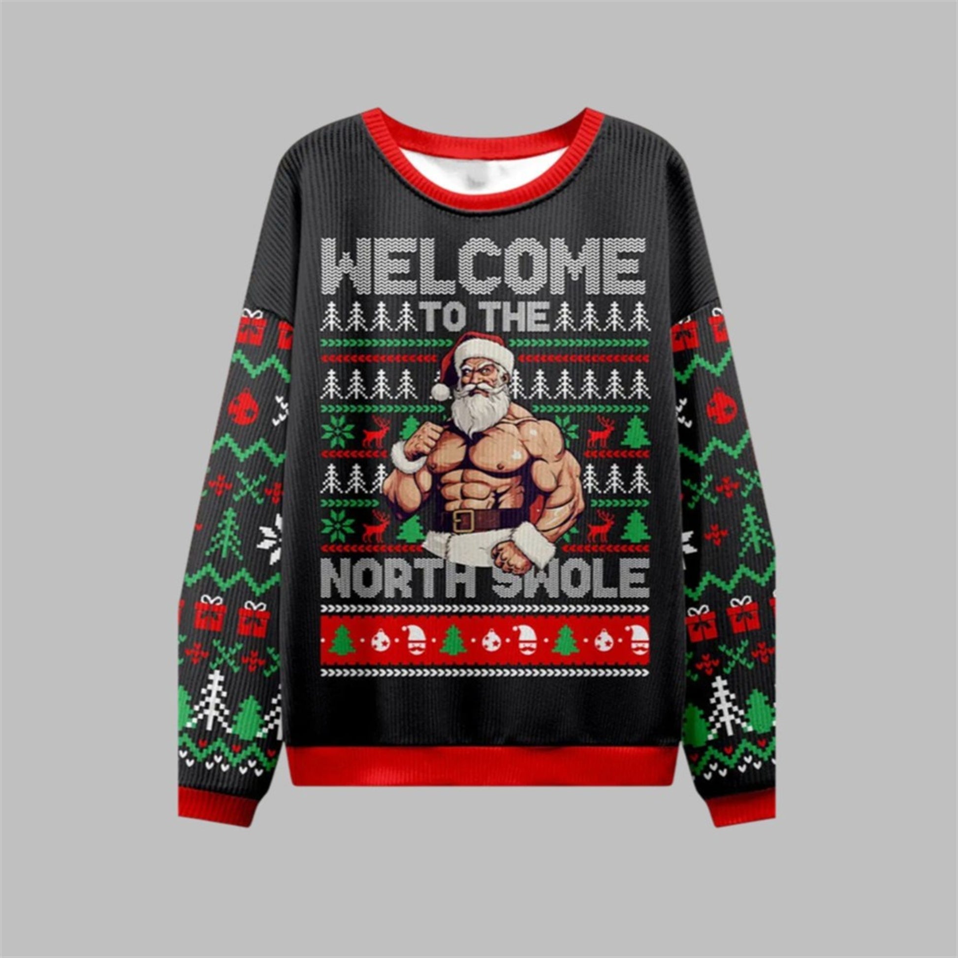 2026 Christmas Welcome To The North Swole Ugly Sweater - Moonbestprint