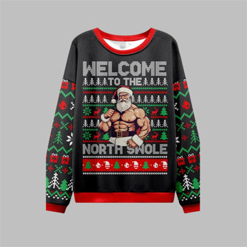 2026 Christmas Welcome To The North Swole Ugly Sweater - Moonbestprint