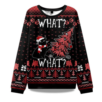 2026 Christmas What What Ugly Christmas Sweater Moonbestprint