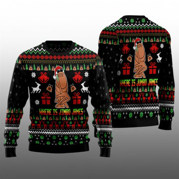 2026 Christmas Where Is Jimbo James Ugly Christmas Sweater - Moonbestprint