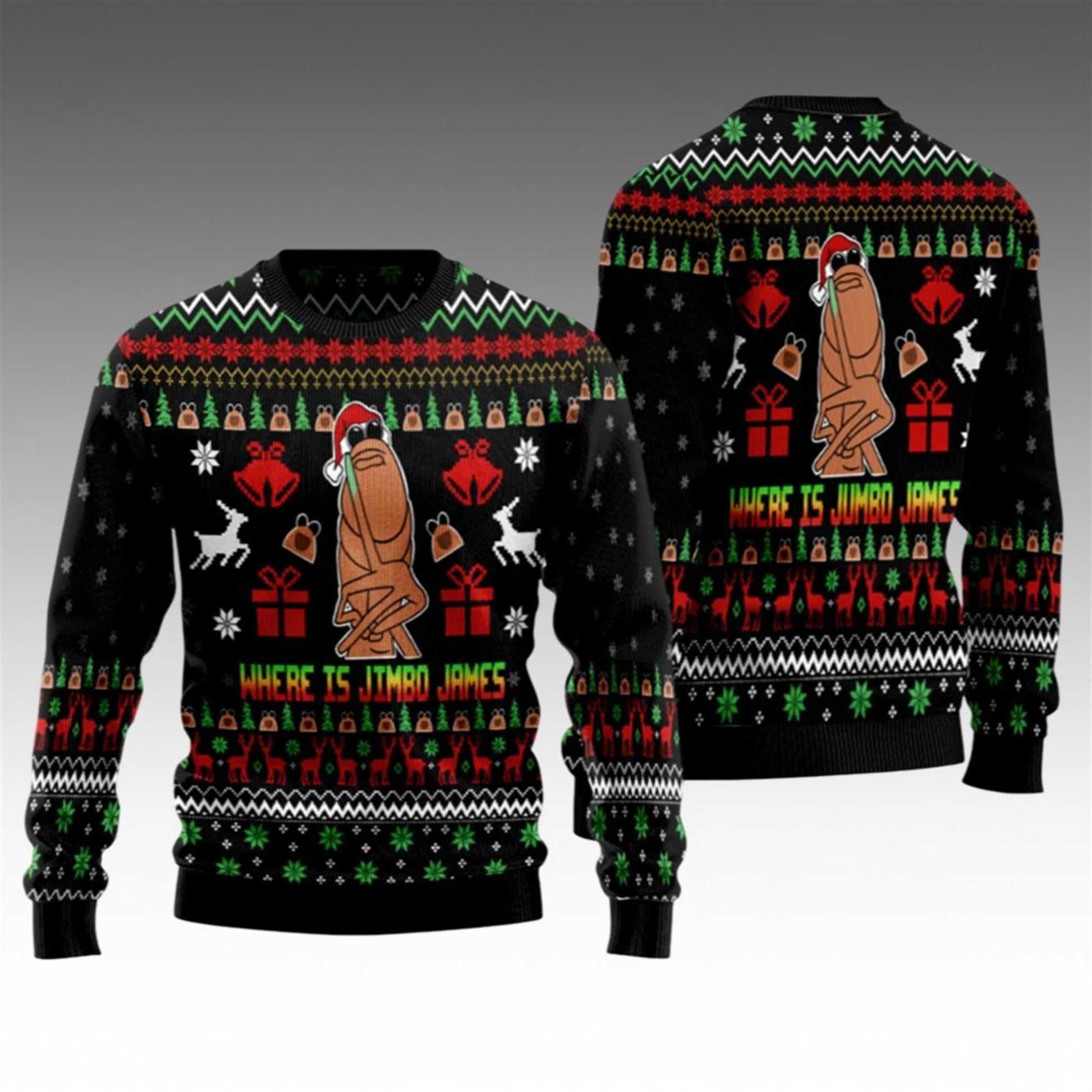 2026 Christmas Where Is Jimbo James Ugly Christmas Sweater - Moonbestprint