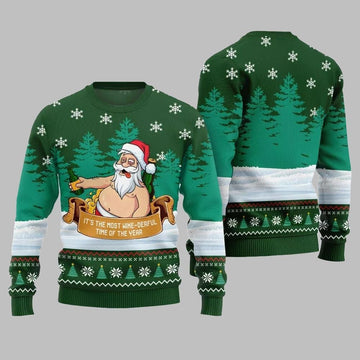 2026 Christmas Wine-derful Santa Ugly Christmas Sweater - Moonbestprint