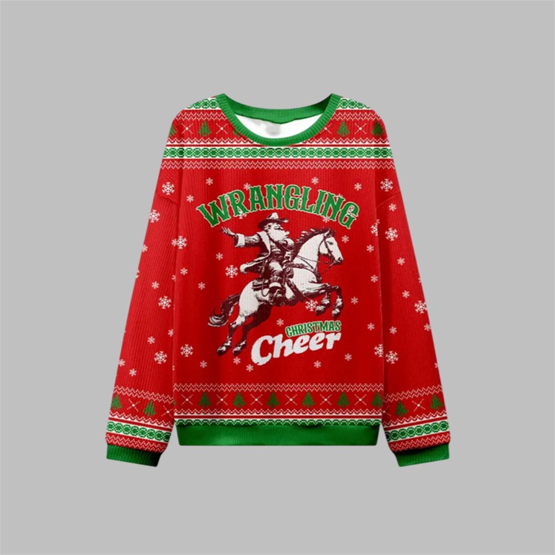 2026 Christmas Wrangling Christmas Cheer Ugly Sweater - Moonbestprint