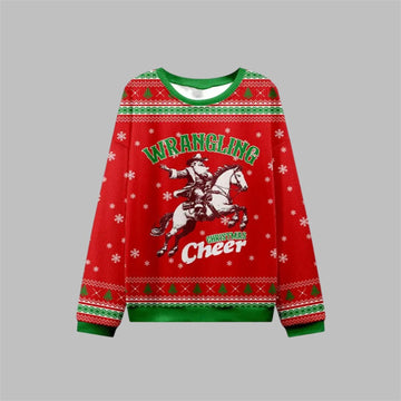 2026 Christmas Wrangling Christmas Cheer Ugly Sweater - Moonbestprint