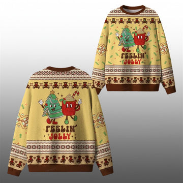 2026 Christmas Y'All Feelin Jolly Ugly Sweater - Moonbestprint