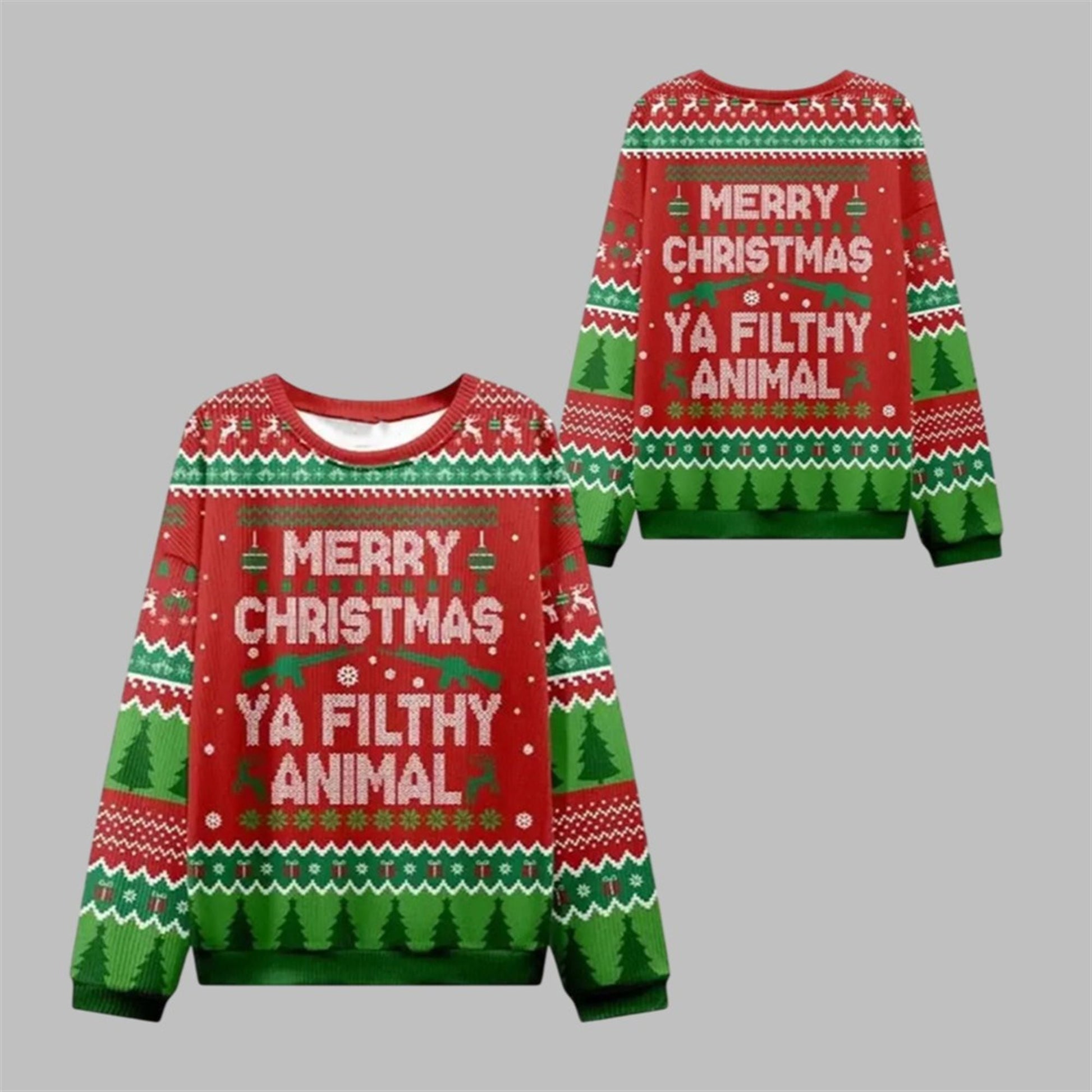 2026 Christmas Ya Filthy Animal Ugly Sweater - Moonbestprint