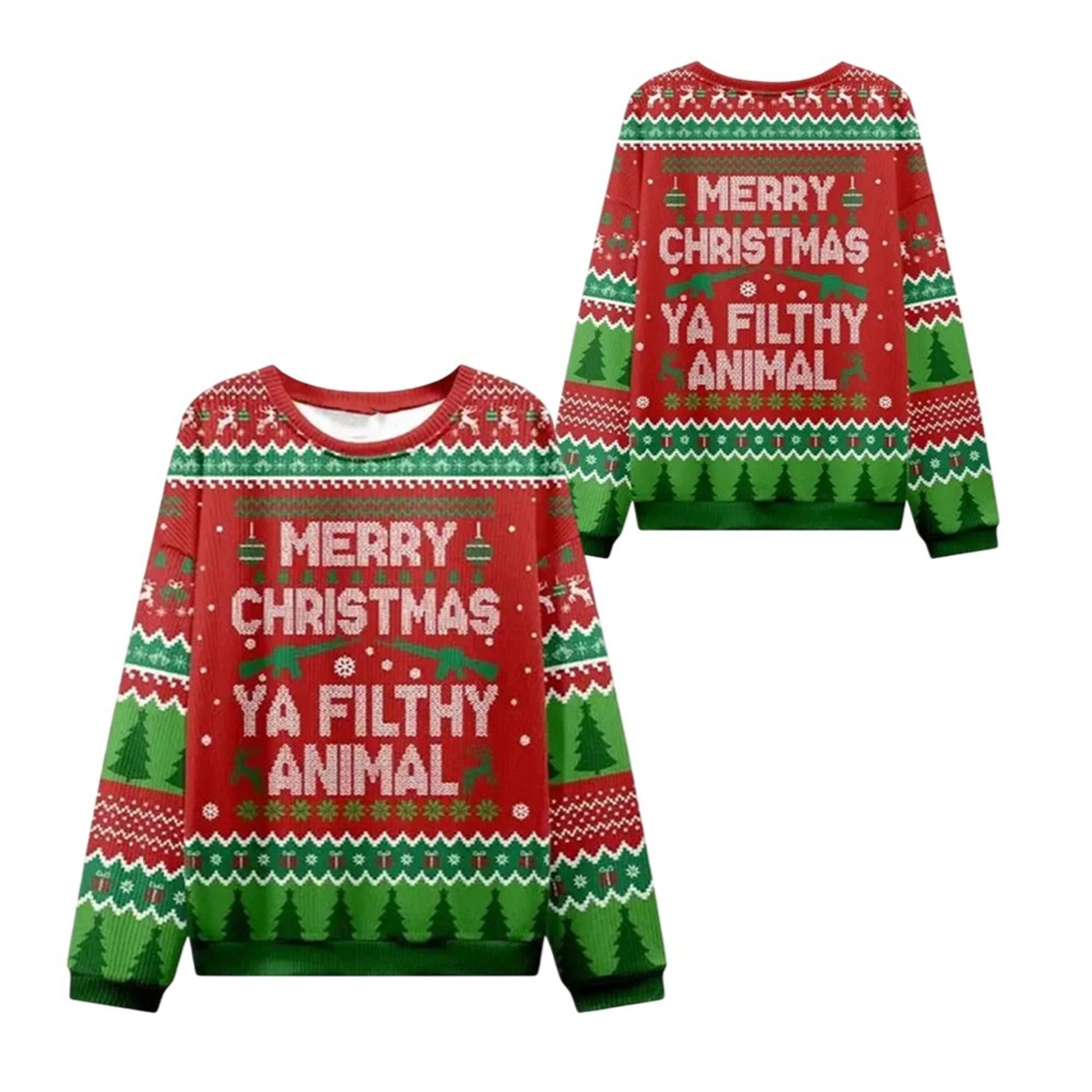 2026 Christmas Ya Filthy Animal Ugly Sweater - Moonbestprint