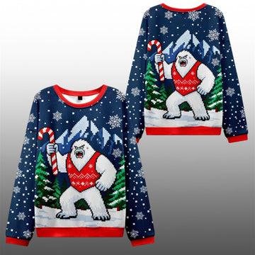 2026 Christmas Yeti Celebration Ugly Sweater - Moonbestprint