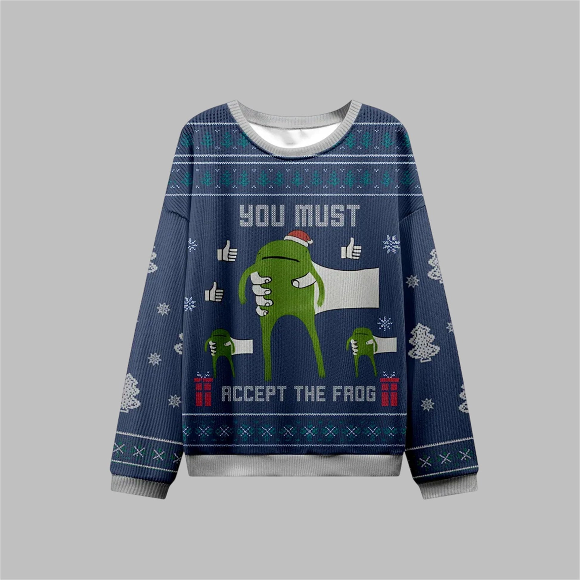 2026 Christmas You Must Accept The Frog Ugly Sweater - Moonbestprint
