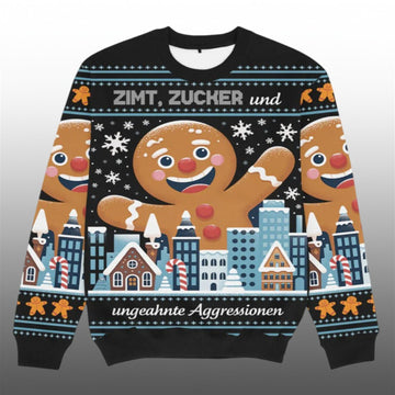 2026 Christmas Zimt Zucker und Aggressionen Ugly Sweater - Moonbestprint