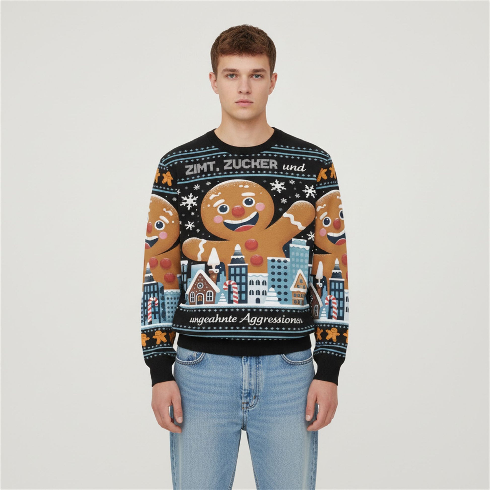 2026 Christmas Zimt Zucker und Aggressionen Ugly Sweater - Moonbestprint