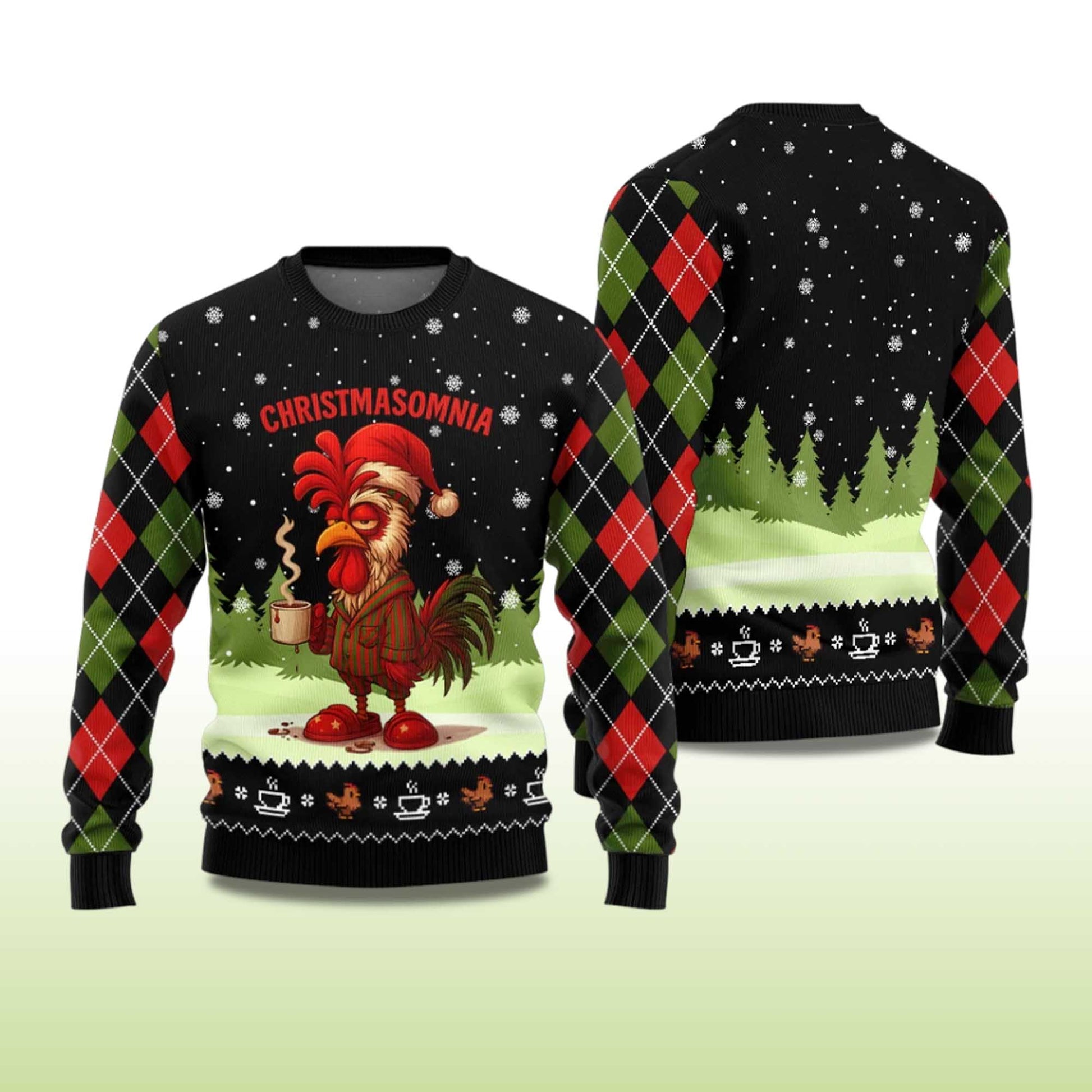 2026 Christmasomnia Ugly Christmas Sweater Moonbestprint