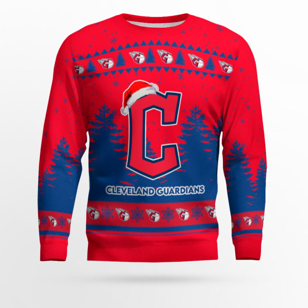 2025 Cleveland Guardians Snowflakes Christmas Ugly Sweater – Moonbestprint