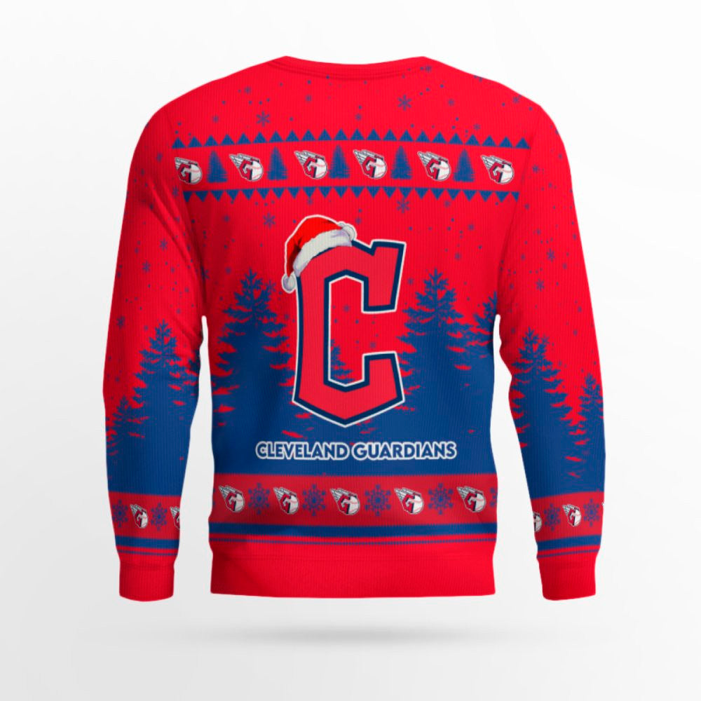 2025 Cleveland Guardians Snowflakes Christmas Ugly Sweater – Moonbestprint