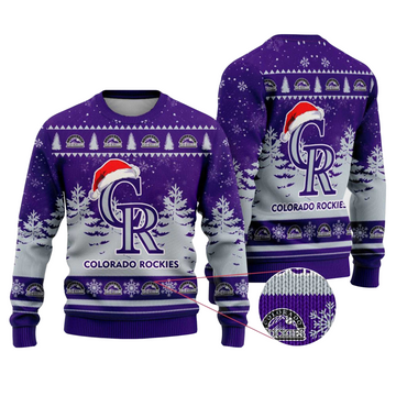 2025 Colorado Rockies Snowflakes Christmas Ugly Sweater – Moonbestprint