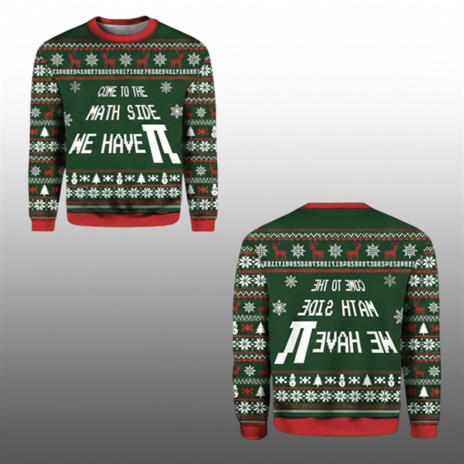 2026 Come To The Math Side We Have PI Ugly Christmas Sweater - Moonbestprint