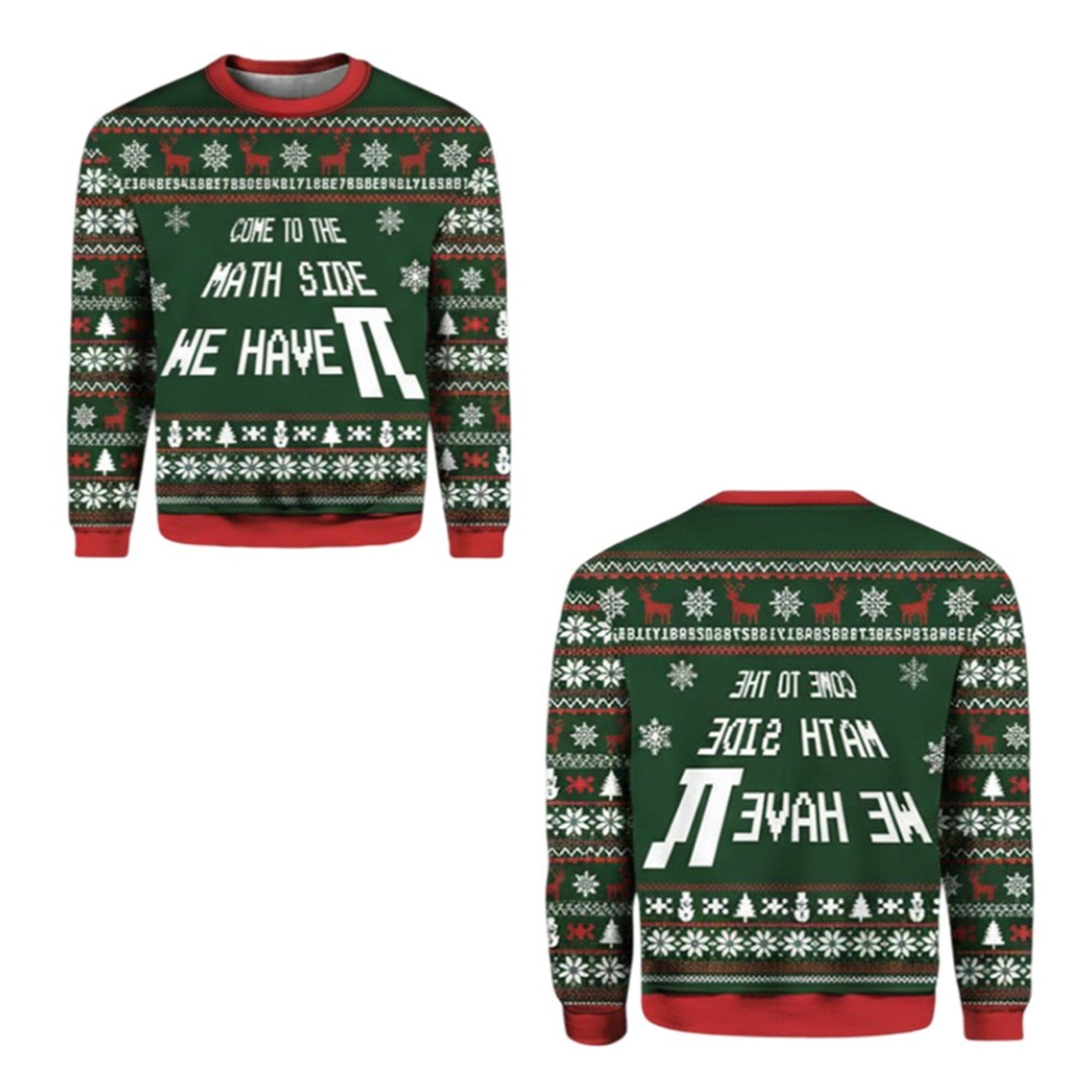 2026 Come To The Math Side We Have PI Ugly Christmas Sweater - Moonbestprint