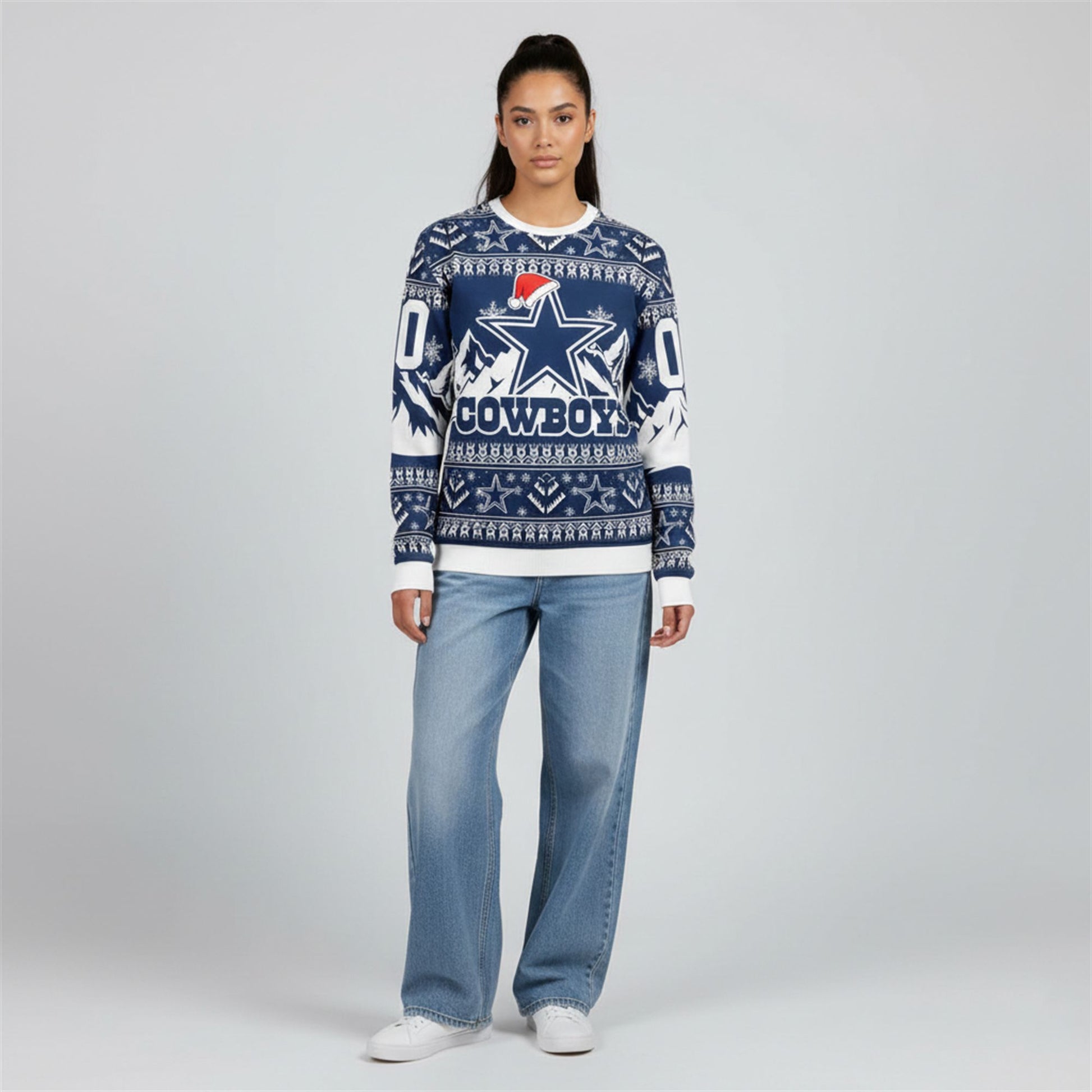 2026 Cowboys Custom Ugly Christmas Sweater - Moonbestprint