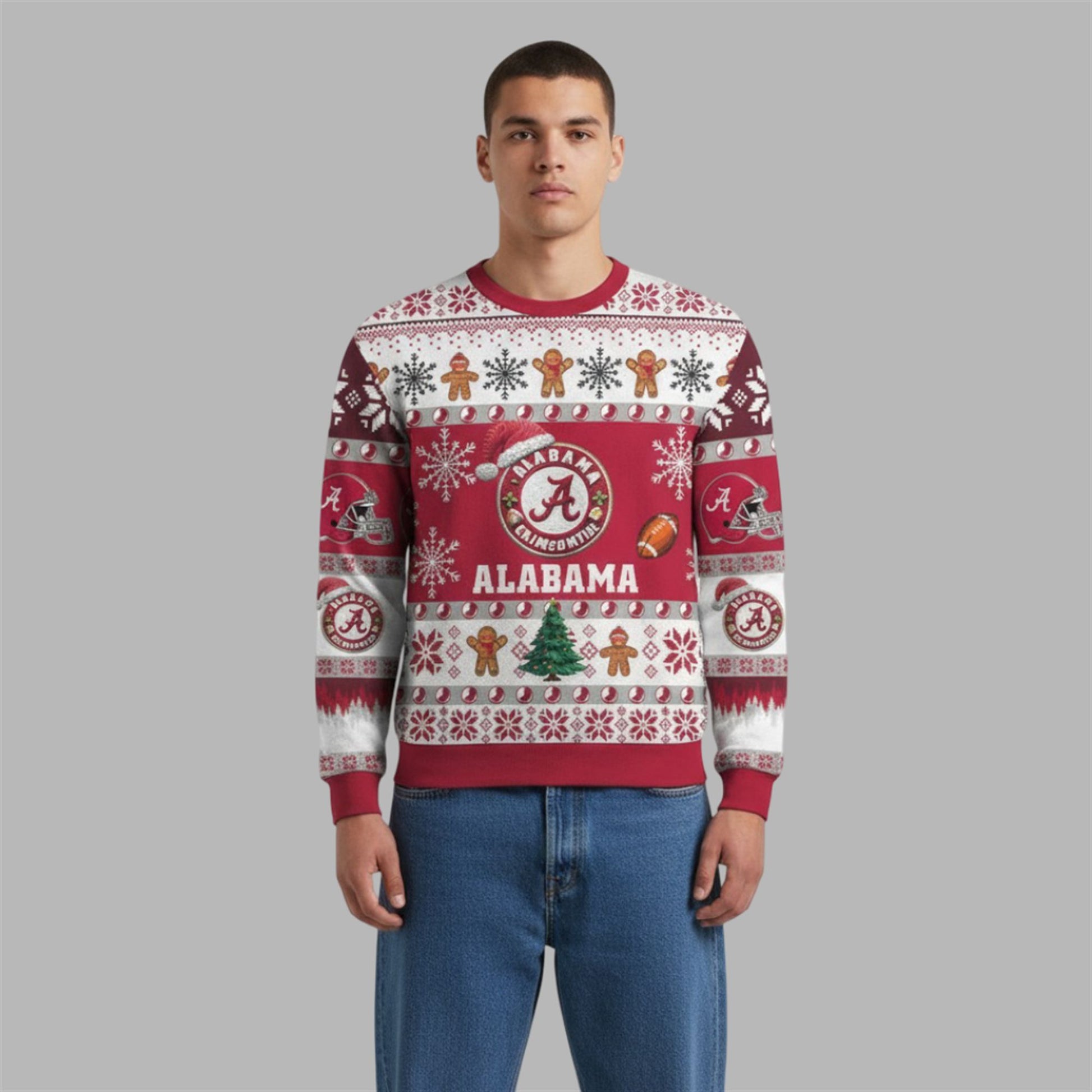 2026 Crimson Tide They Not Like Us Ugly Christmas Sweater - Moonbestprint