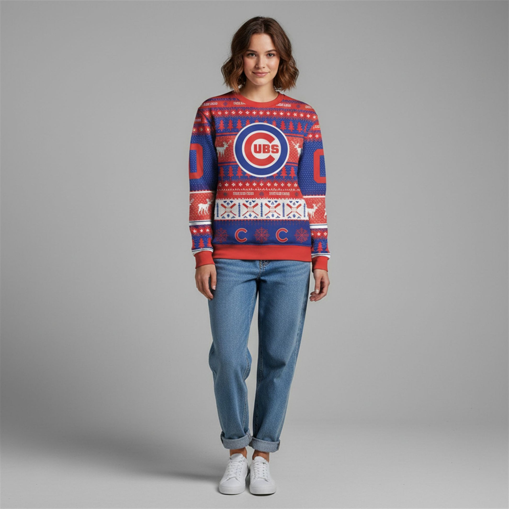 2026 Cubs Baseball Ugly Christmas Sweater - Moonbestprint