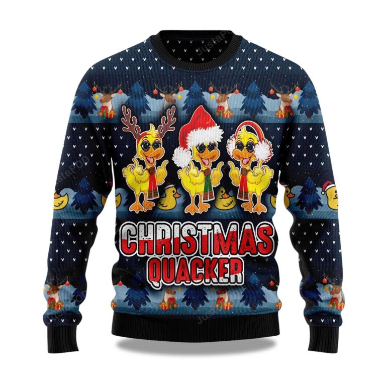 Cute Duck Quacker Ugly Christmas Sweater – Moonbestprint
