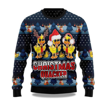 Cute Duck Quacker Ugly Christmas Sweater – Moonbestprint