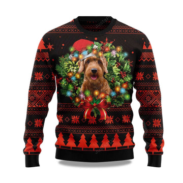 2026 Cute Goldendoodle Dog Christmas Ugly Sweater Moonbestprint