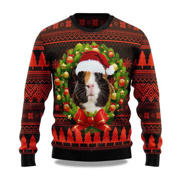 2026 Cute Guinea Pig Christmas Ugly Sweater Moonbestprint
