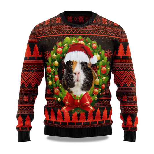 2026 Cute Guinea Pig Christmas Ugly Sweater Moonbestprint